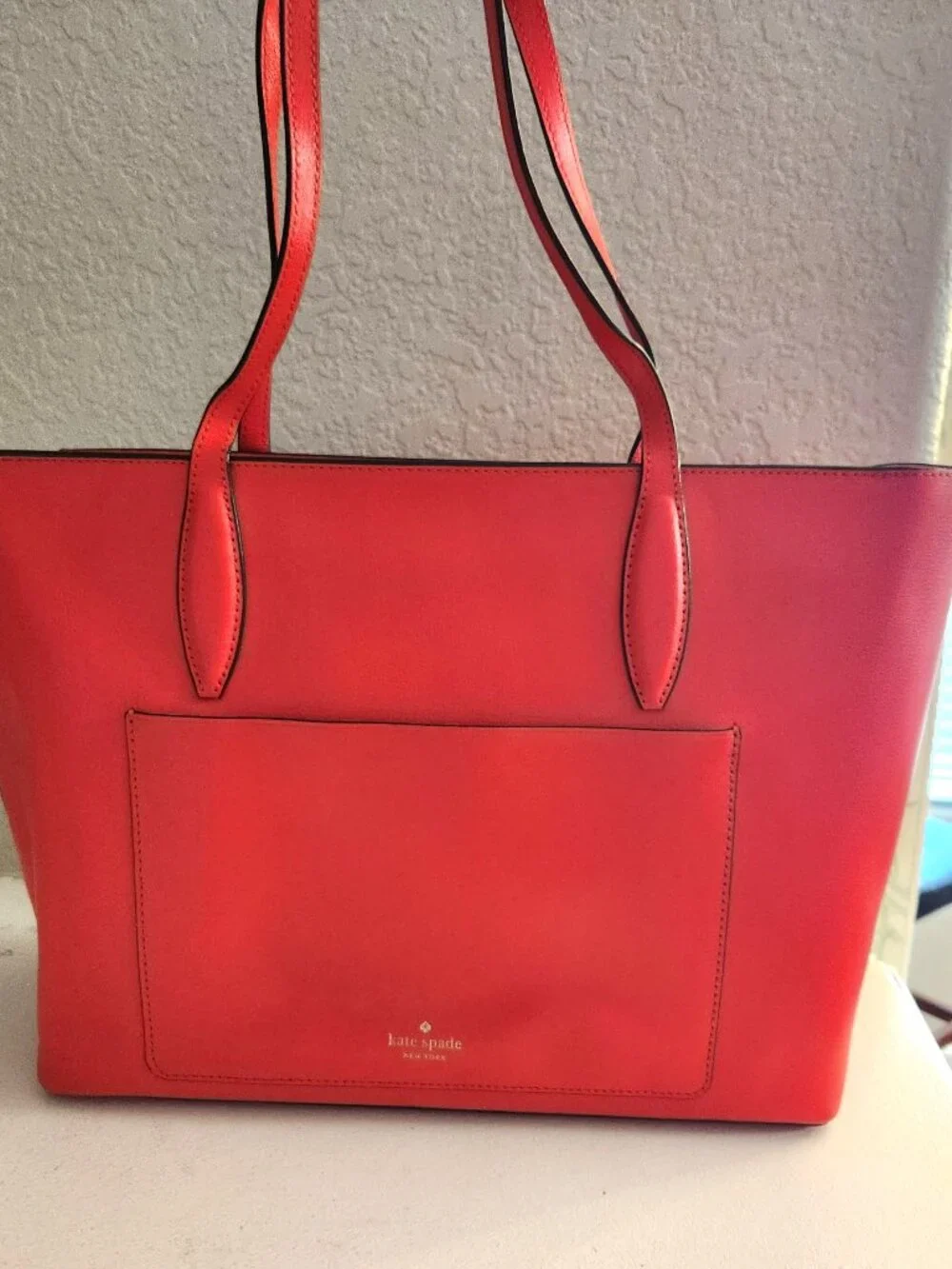 Like New Kate Spade NY Adel Coral Leather Shoulder Bag Purse